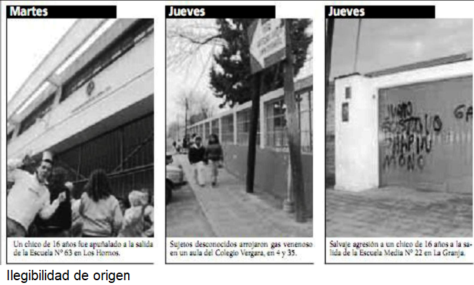 Ejemplos en el discurso fotográfico. Hoy, 13-07-1999.